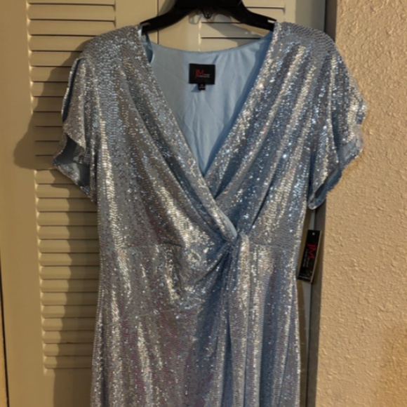 John Meyer JM Studio Dress Sequin Sparkly Party Cocktail Wedding Guest Size 14 - Picture 2 of 9